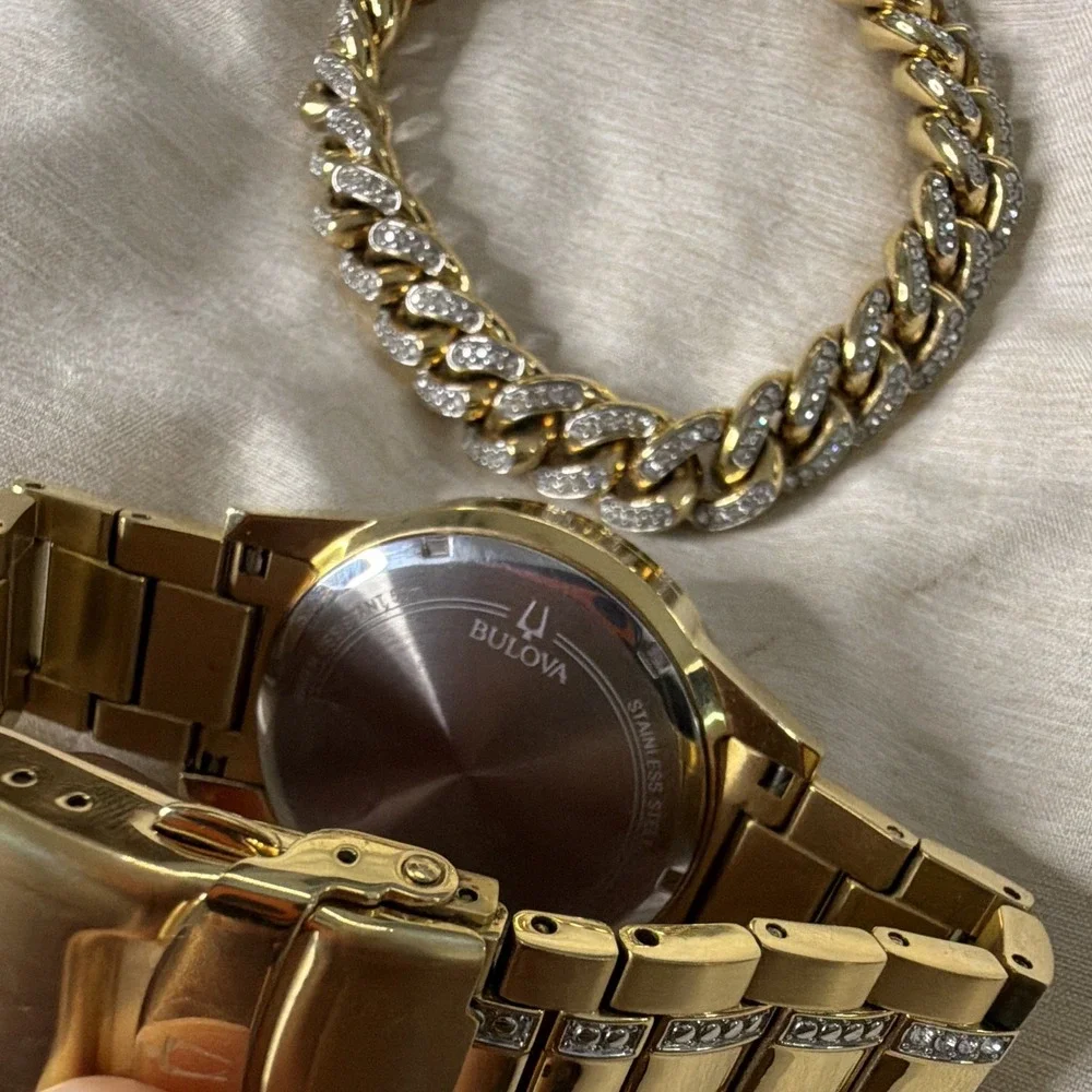 Bulova men gold